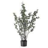 Bloomingville Eucalyptus Kunstpflanze Grün 117cm mit Topf
