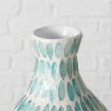 BOLTZE Vase Livas dekorative Vase Bambus Capiz rund 31 cm