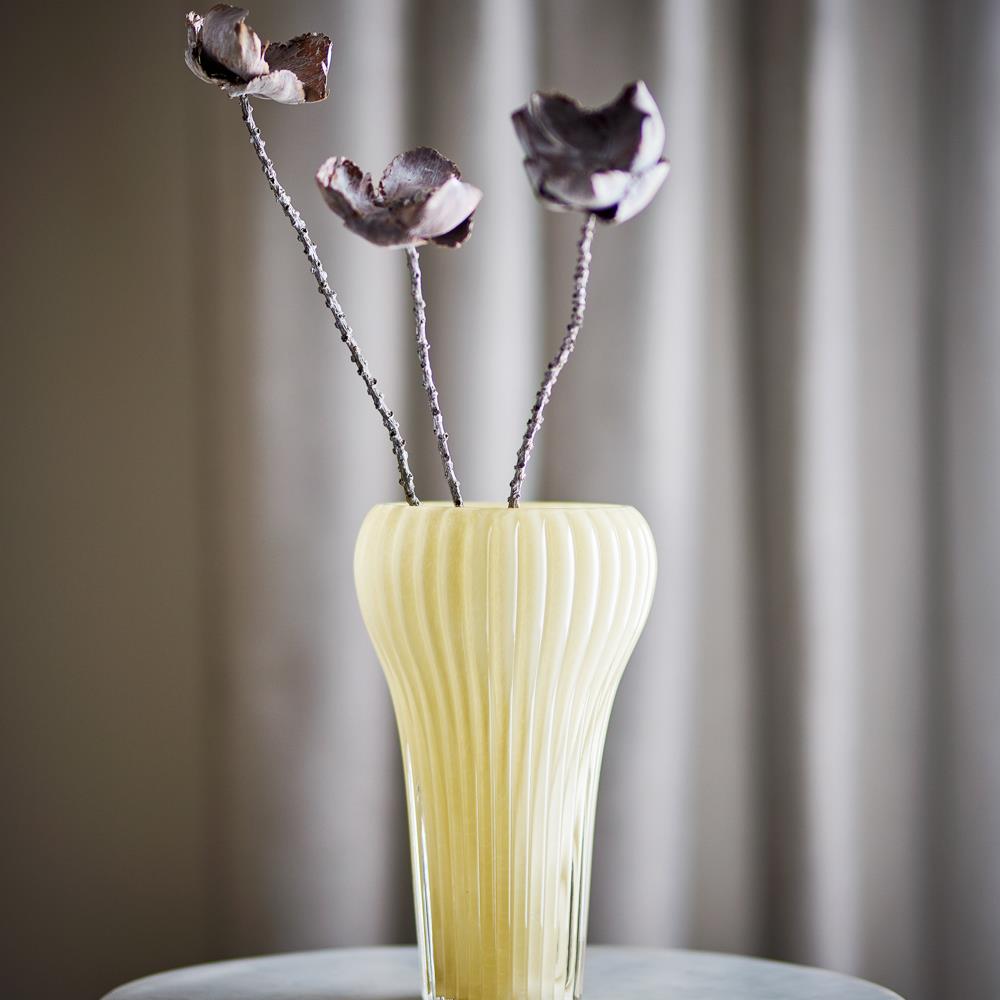 Bloomingville Averie Vase Gelb Glas Deko-Vase 17x28cm