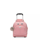 Kipling NUSI, Kinder-Schultasche mit Rollen, Bridal Rose (rosa), Schulranzen mit Trolleyfunktion
