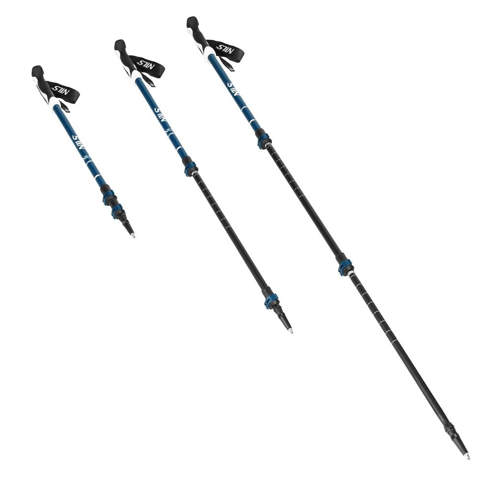 NILS Trekkingstöcke TK8601 Aluminium Wanderstöcke Blau