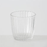 BOLTZE Windlicht Marilu 4er Set Glas Transparent Rund 7,5 x 7,5 cm