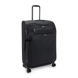 Kipling YOURI SPIN L, Reisekoffer, Signature Emb (schwarz), 100L Trolley Koffer groß Rollen