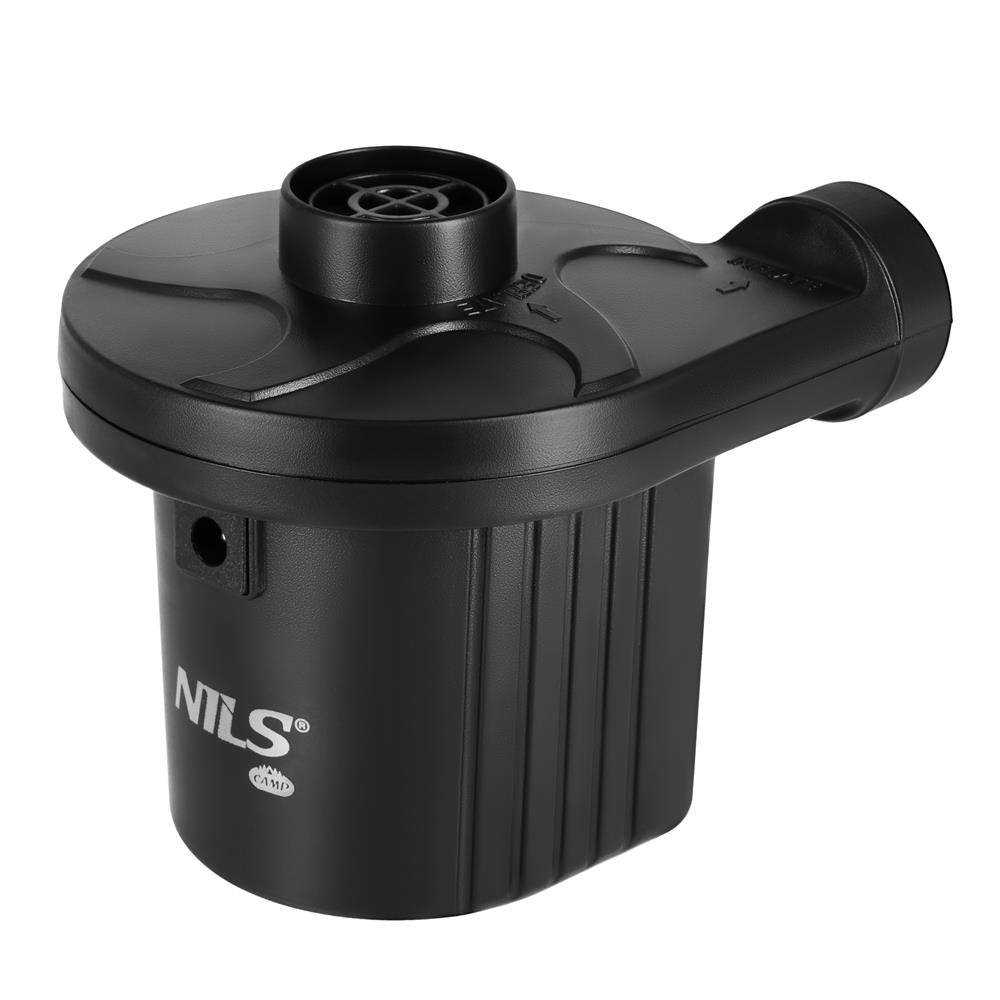 NILS CAMP elektrische Luftpumpe mit Adapter-Set Elektropumpe für Camping