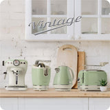 Ariete Vintage Mini Backofen, Grün, 18L Elektrobackofen im Retro-Design, 1380W, 230°C