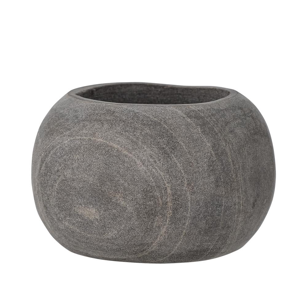 Bloomingville Melli Teelichthalter, Grau, Marmor L10xH7xB10 cm