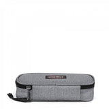 Eastpak OVAL SINGLE, Federmäppchen, Sunday Grey (grau), mittelgroße Federmappe, Federtasche