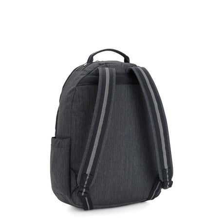 Kipling SEOUL L, Großer Rucksack, Marine Navy (blau), 27L, mit 15-Zoll-Laptopfach