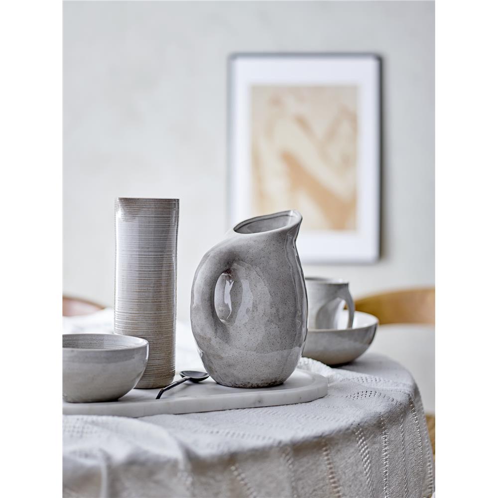 Bloomingville Taupe Schale in Grau 700ml aus Steingut im dänischen Design