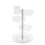Umbra Pirouette Kosmetik-Organizer Drehbar Transparent Kunststoff 23 x 23 x 35 cm