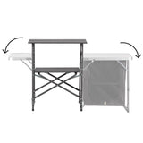 NILS CAMP Campingschrank faltbar für Camping Outdoor Küche mit Stauraum
