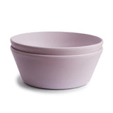 Mushie Kinderschüssel 2er Set, Soft Lilac, rund, BPA-frei