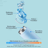 LocknLock Edelstahl Trinkflasche 720 ml Blau - Thermoflasche One-Touch auslaufsicher