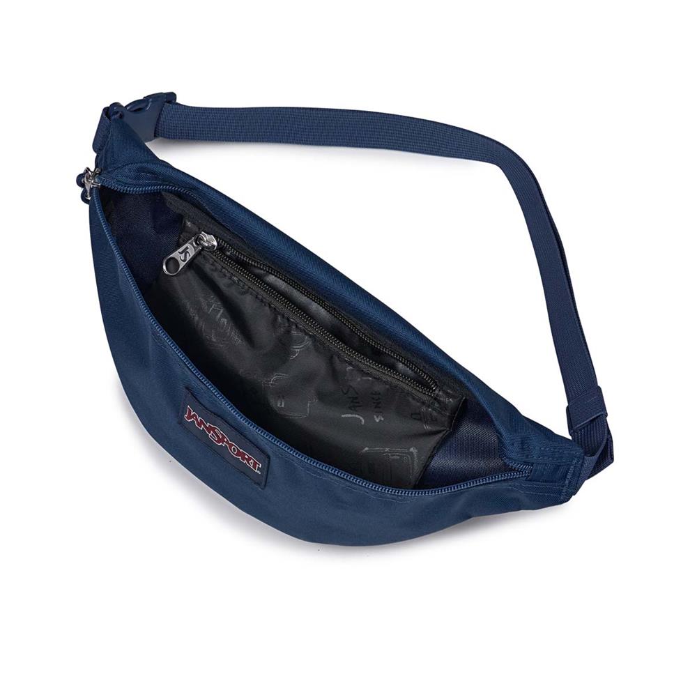 JanSport Swing Waistpack, Gürteltasche, Navy (blau), 4L mit 2 Reißverschlussfächern