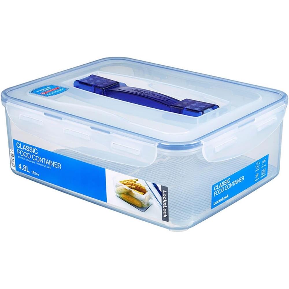 LocknLock PP Classic Vorratsdose 4,8 L mit Griff & Ablaufgitter, BPA-frei
