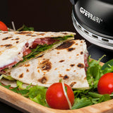 G3Ferrari elektrischer Pizzaofen Delizia 1200 W für Pizza Ø 31cm schwarz Pizzamaker mit feuerfestem Naturstein