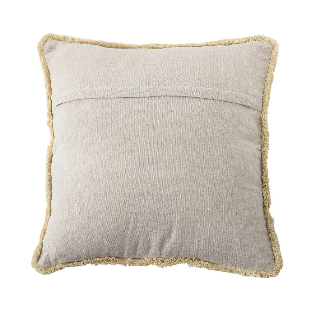 Bloomingville Poirino Kissen Pink 45x45 cm – Baumwolle, Tigerprint & Fransen