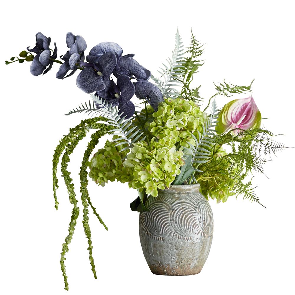 Bloomingville Poetry Blumenstrauß künstlich grün Deko Wohnzimmer Tischdeko Bouquet