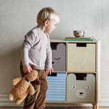 Bloomingville MINI Charlie Plüschtier bunt - weicher Hund Stofftier für Baby & Kinderzimmer Deko