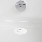 Umbra Flex Badewannenstöpsel, Haarsieb, Abflusssieb für Dusche, Badewanne, Waschbecken, in Weiß