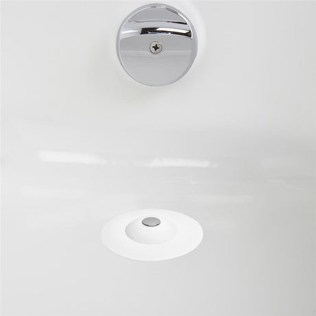 Umbra Flex Badewannenstöpsel, Haarsieb, Abflusssieb für Dusche, Badewanne, Waschbecken, in Weiß
