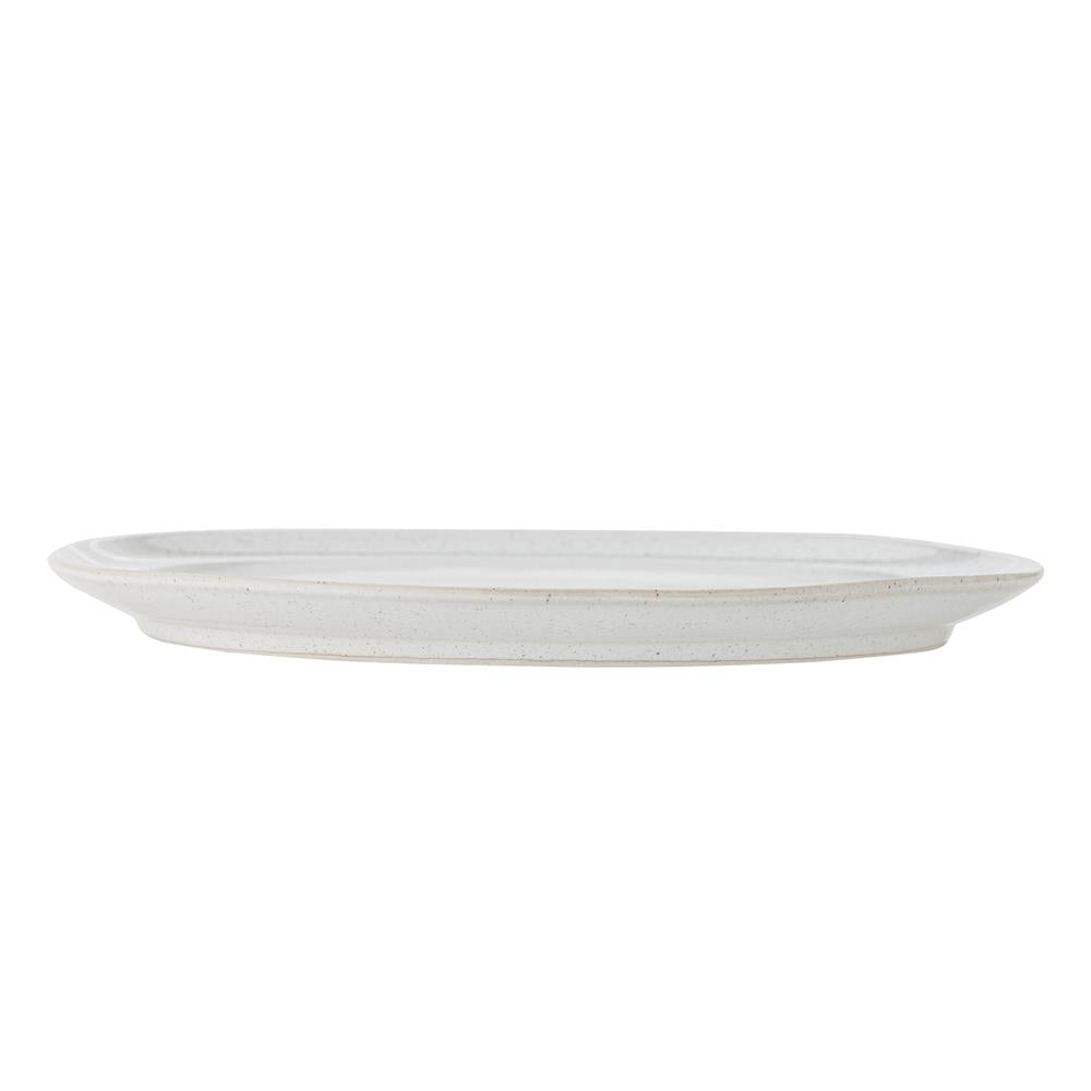 Bloomingville Addison Teller Weiß Steingut 26,5 cm skandinavisch