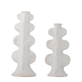 Bloomingville Cason Kerzenhalter Weiß Steingut 2er Set