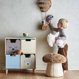 Bloomingville MINI Calle Bücherregal bunt - Kinderregal mit Schubladen aus Holz für Kinderzimmer