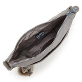 Kipling ARTO S, Kleine Umhängetasche, Grey Gris (grau), Schultertasche mit Reißverschluss
