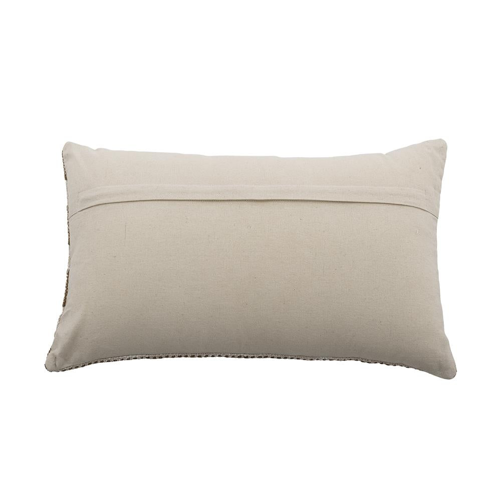 Bloomingville Cinta Kissen natur - Baumwollkissen gestreift Sofa Wohnzimmer Dekokissen