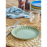 Bloomingville Latina Teller, Grün, 20 cm, Steingut, dänisches Design