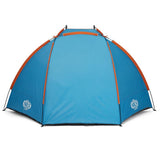 NILS CAMP Strandzelt XXL blau für Strand Camping und Garten UV Schutz großes Familienzelt