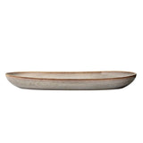 Bloomingville Sandrine Servierplatte, Natur, 42x21cm, Steingut, dänisches Design
