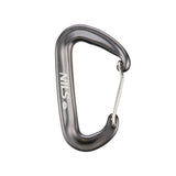NILS CAMP Karabiner Aluminium grau bis zu 1200 kg belastbar für Outdoor Camping Reisen
