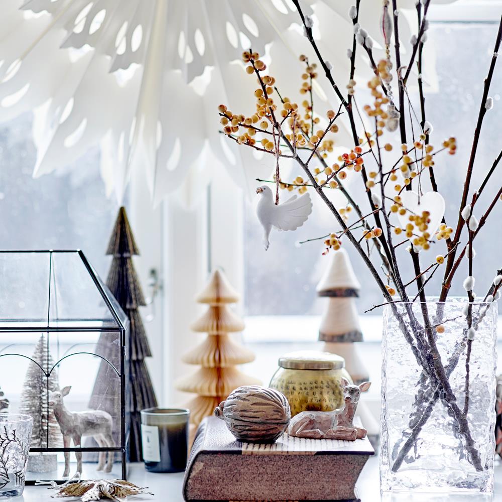 Bloomingville Tuan Hirschfiguren, Braun, Polyresin 3er Set Weihnachtsdeko