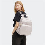 Kipling MAISIE, Wickelrucksack, Metallic Glow (beige), Babyrucksack mit Wickelauflage & Fächern