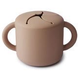 Mushie Snackbecher, Natural, aus Silikon, BPA-frei