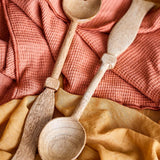 Bloomingville Seva Salatbesteck 2er Set L29 cm natur - Mangoholz Salatbesteck für Küche & Tischdeko