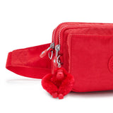 Kipling ABANU MULTI, 2-in-1-Crossbody- und Bauchtasche, Red Rouge (rot), Schultertasche