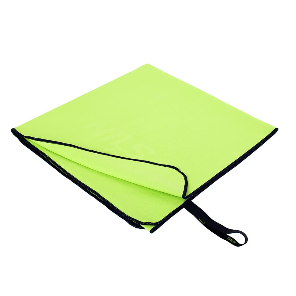 NILS Mikrofaserhandtuch 140x70 cm in Grün - schnelltrocknendes Handtuch für Camping, Strand & Sport