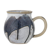Bloomingville Alicia Teetasse aus Steingut mit integriertem Teefilter, blau, 460 ml