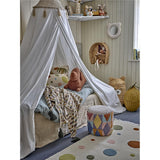 Bloomingville MINI Charlie Decke, Braun, Recycelte Baumwolle, Kinderzimmer, dänisches Design