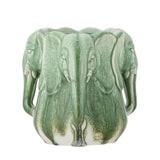 Bloomingville Pontus Vase Grün Steingut Unikat 15,5x15,5cm