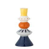 Bloomingville Kairi Deko Vase aus Steingut in Bunt D10 x H21 cm – skulpturale Vase fürs Wohnzimmer