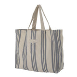 Bloomingville Trina Einkaufstasche in Blau, 47x40x16cm, aus Baumwolle