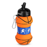 NILS faltbare Trinkflasche 550 ml Silikon Basketball für Camping Outdoor Reisen