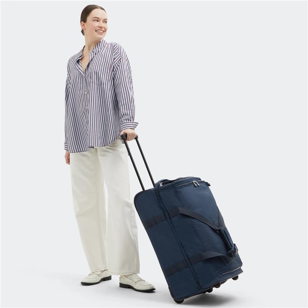Kipling TEAGAN M, Reisetasche mit Rollen, Blue Bleu 2 (blau), Trolley mit TSA Schloss
