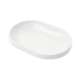 Umbra Step Seifenschale Weiß ovale Seifenablage aus Melamin für Badezimmer und Küche