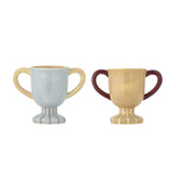 Bloomingville MINI Trophy Tasse Pokal fürs Kinderzimmer & Alltag, bunt, 2er Set