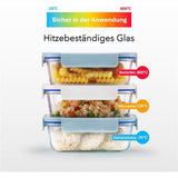 LocknLock OVEN GLASS Frischhaltedose 2 L, ofenfest bis 400 °C